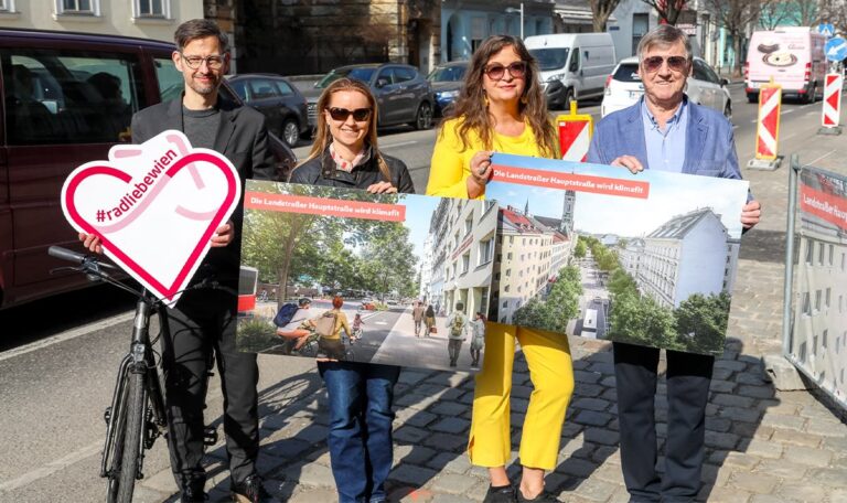 Bäume statt Parkplätze – Landstraßer Hauptstraße wird grün